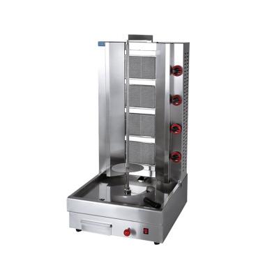 China Hotels Gas 4 Burner Commerical Vertical Chicken Kebab Doner Shawarma Making Grill Machine Price For Sale for sale