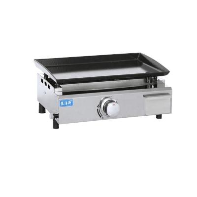 China Hot Sale 2022 Stainless Steel Gas Induction Heat Single Grill Industrial Commercial Griddle Single End Gas Grilling Oven for sale