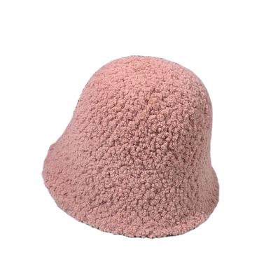 China New Design High Quality Plush Fisherman Hat Korean Version Keep Warm Round Face Hat for sale