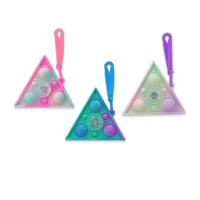 China Children's Toys Square Pentagon Triangle Shape Bubble Spinners Stir Toy High Speed ​​Spinning Top Toy Relaxing Simpledimple Toy for sale