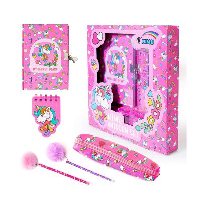 China PVC Kids Unicorn Office Stationery Set For Kids School Supplies Stocks for sale