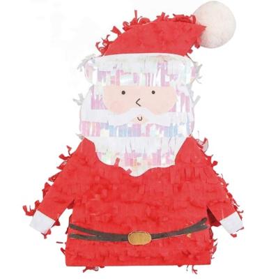 China Stick length: 23cm OEM/ODM designs are available 2021 Christmas Party Decoration Mini Santa Tree Pinata for Kids for sale