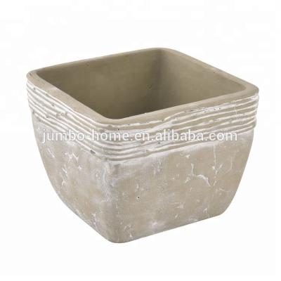 China Chinese Style Large Outdoor Custom Planters Garden Decoration Rectangular Flower Pot Rectangular Pot for sale