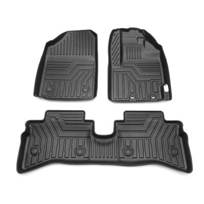 China 3d Strip Environmentally Odorless Car Floor Mats Odorless All Weather Waterproof Anti-skid Foot Rubber Mat Car Floor Mats for sale