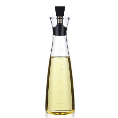 China Simple Soy Sauce Kitchen Vinegar Tableware High Borosilicate Olive Oil Glass Bottle Accessory Jar for sale