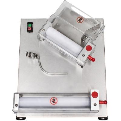 China Electric Dough Roller Machine High Capacity Pizza Dough Sheeter Countertop Stainless Steel Two Tier Dough Sheeter For Pizza Vending Machine for sale