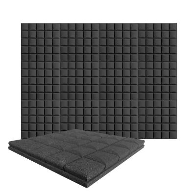 China Modern Arrowzoom Hemisphere Grid Acoustic Panel Sound Absorption Sound Absorption Foam 19.6 x 19.6 x 1.9