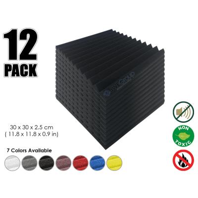 China Modern Arrowzoom 12 Pieces 30 x 30 x 2.5 cm 12T Multi-wedge Panel Studio Wall Sound Absorbing Acoustic Foam for sale