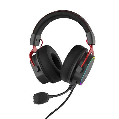 China RGB Light 2021 Gaming Wired Headphones HS-2026 with Noise-cancelling MIC and Volume Control for sale