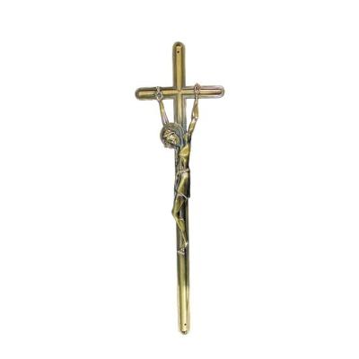 Κίνα Ιταλικό νεκρικό Crucifix 55*17cm Zamak παλαιά λήξη χαλκού προς πώληση