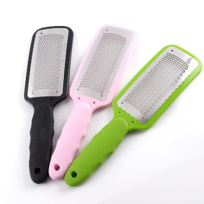 China Gental Home DIY Metal Stainless Steel Travel Dead Skin Remover Washable Callus Foot Scrubber for sale