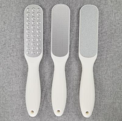 China Wholesale Washable Stainless Steel Black White Sand Factory Foot Folder Pedicure Callus Paper Remover With Two Sides for sale