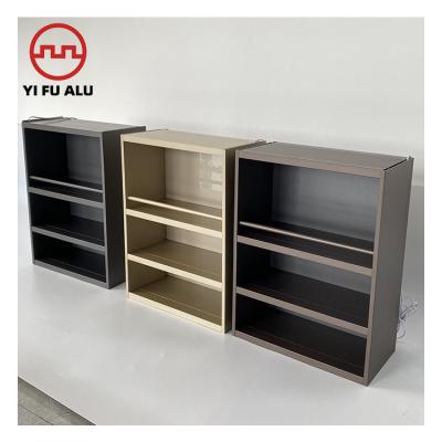 China Production China Manufacturer Aluminum Direct Cut Furniture Extruded Aluminum Alloy Wardrobe Showcase Aluminum Profile for sale