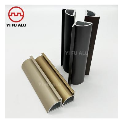 China Aluminum Profile Slim Wardrobe Decorations Sliding Door Glass Door Frame Extruded Door Frame Aluminum Profiles For Wardrobe for sale