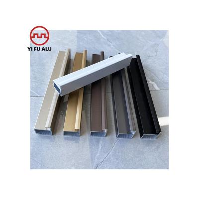 China New Decorations China Manufacture Shelves Aluminum Extrusion Aluminum Profiles For Kitchen Storage Rack for sale