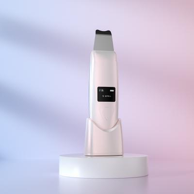 China 2021 NEW DEEP CLEANSING Skin Scrubber Kizoku Made EMS V Face Lifting Firming Ultrasonic Lon Scrubber for sale