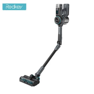 China Hotel Redkey F10 Smart Folding Stick Amount Standing Handheld Cordless Vacuum Cleaner for sale