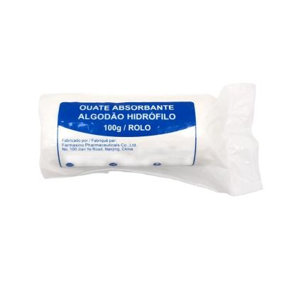 China Attractive price medical absorbent surgical sterile cotton wool roll for sale