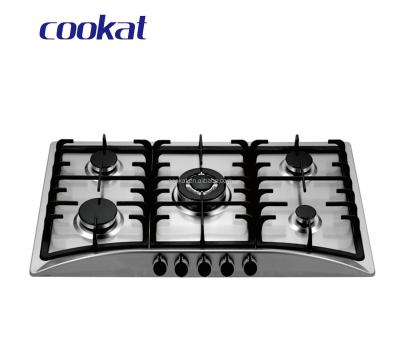 China Commercial Home Appliances Gas Stove With 5 Burner Stove For Cooking for sale