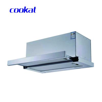 China Chic Household Europe Style Circulation Tilted Cooker Hood For Kitchen Glass Angled Household Chain Touch Control Hood for sale