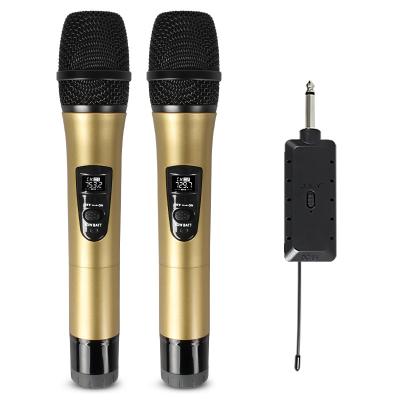 China Professional Handheld Microphone E8 Dynamic UHF Wireless Microphone Mics Professional Handheld Microphone Set With Receiver for sale