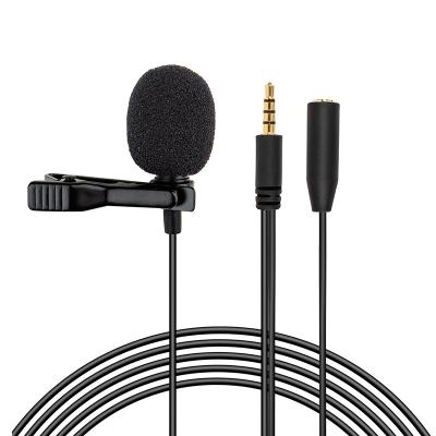 China Wholesale Arimic Lavalier Dual Head Lapel Lavalier Microphone Factory Collar Detachable Microphone For Phone for sale