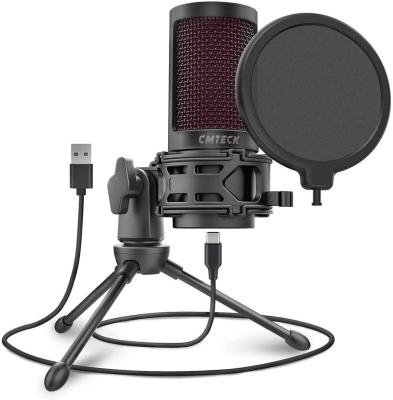 China Cheap Plug & Play USB Microphone Shock Mount Studio Condenser Microphone Usb Recording Microphone for sale