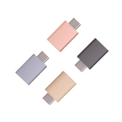 China Colorful Aluminum Male Camera Cheapest Price USB Type C To USB3.0 AF OTG Type C Adapter Converter For Mobile Phone for sale