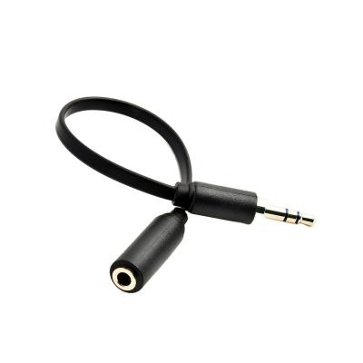 China Microphone 3.5MM 4 Poles to 3 Poles Jack Converter Adapter Audio Cable AUX. 3/4 Pole Mic Conversion Line Microphone /Mobile/Computer/DSLR Phone for sale