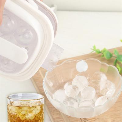 China Ice Cube Maker 2 in 1 Portable Ice Ball Maker with Non-BPA Lid and Reusable Ice Cube Tray Bottle Mold for sale