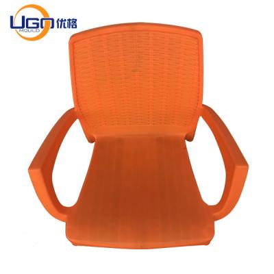 China P20 Plastic Chair Mould With Metal Legs Office Chair Mould Cylce Time 45-60s for sale