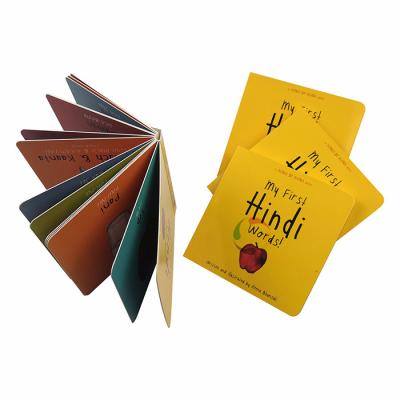 China Eco-friendly Kids Board Book Printing Customized Kids Hardcover Book Printing Student Study Book Printing for sale