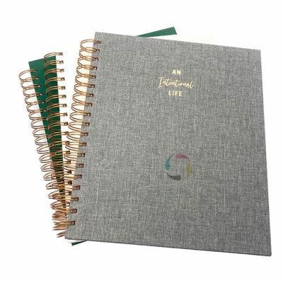 China eco-friendly spiral notebook printing a4 spiral notebook printing thick a4 a5 wire-o spiral notebook printing for sale