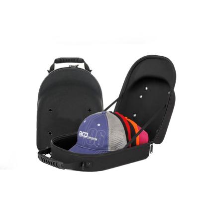 China Rugged Portable Baseball EVA Hat Box Hat Carry Bag Box Single Shoulder Strap Hat Carrying Case for sale