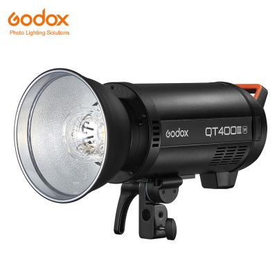 China Godox QT400III 400W GN65 1/8000s Manual-Sync Cable Built-in 2.4G Wireless System Ultra-fast Flash Strobe Light Studio Control + 40W LED Modeling Bulb for sale