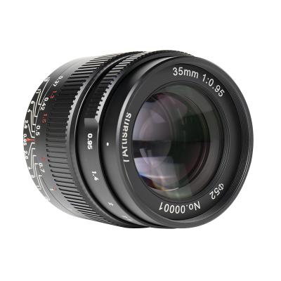 China 7artisans 7artisans 35mm Large Aperture F0.95 Portrait Lens For Sony E A6600/Fuji FX/Canon Mount DC-S1 35mm F0.95 EOS-m M6/Nikon Z Z9/M4/3 for sale