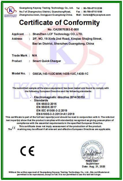 CE - Shenzhen LCF Technology Co., Ltd.