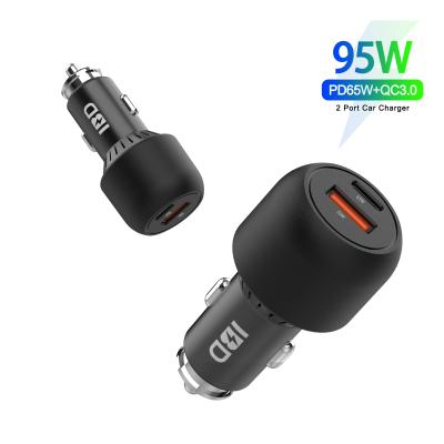 China Type-C 95W 65W Innovative Dual Port Super Fast Charging Car Mobile Phone IBD Products 2021 Max Charger For Mobile Phone for sale