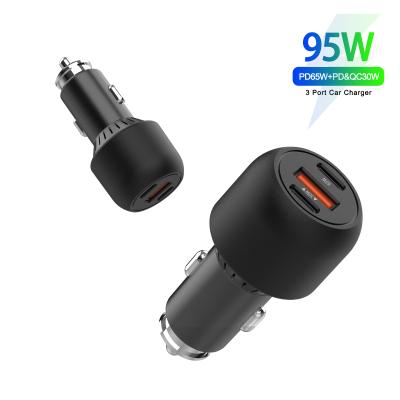 China 95W LAPTOP Cell Charger Car Adapter 3 Laptop Car Charger Left Adapter for sale