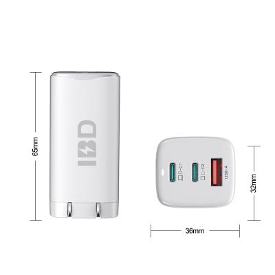 China IBD 100w usb c 65w usb c wall charger black 100w usb-c gan gan charger laptop and cell phone 2x 1x usbc 2x 1x for sale