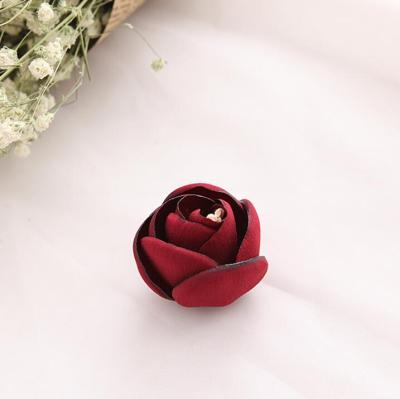 China 3D DIY 3D Rose Handmade Flowers For Headdress Flower Shoes Wedding Decoration Flower for sale