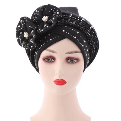 China Fashion latest turban Shinning Hijab, african gele aso oke sequins auto headtie for sale