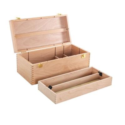 China Custom hot sale biodegradable unfinished wooden box wood storage box/wooden box for sale