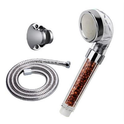 China Without Shower Set Handheld Chrome Bathroom Massage Spa ABS Slide Bar 3 Shower Head Detachable Pieces for sale