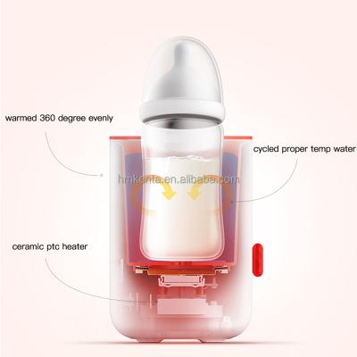 China Best Household Standard 24H Constant Keep Warm Bottle Rotation Button LCD Display Baby Bottle Single Tender Warmer New for sale