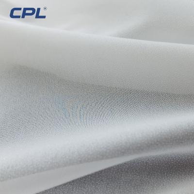 China 100% fusible polyester woven fusion interface for lady's dress chiffon fabric for sale