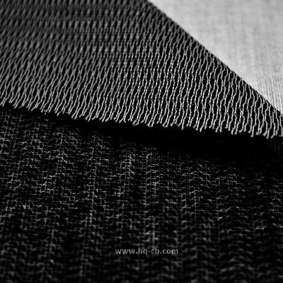 China Fusible high quality warp knitted interfacing fabric with white and black for sale