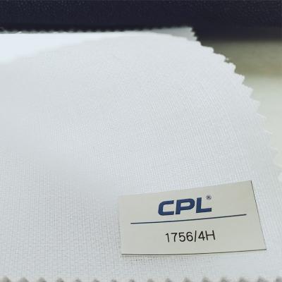 China 100% Polyester Cotton Shirt Elastic High Quality Fusible Interlinings For Shirt Collar for sale