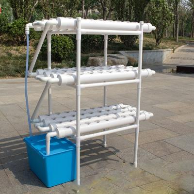 China Hydroponic Farms Grow Plant 108 Layers Kit 3 Sites 12 PVC Pipes Hydroponics Growing System with Water Pump, Pump Timer Nest Basket and for sale