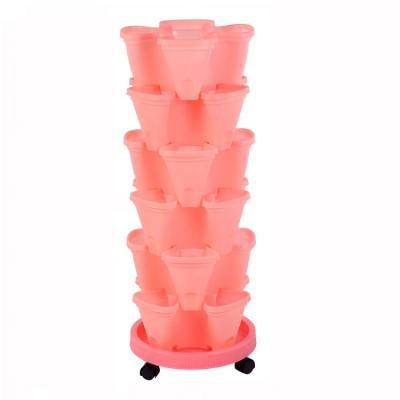 China Good Selling Modern Butterfly Shape Diy Vertical Planters Melon Fruit Planter Plastic Plant Pot For Home for sale